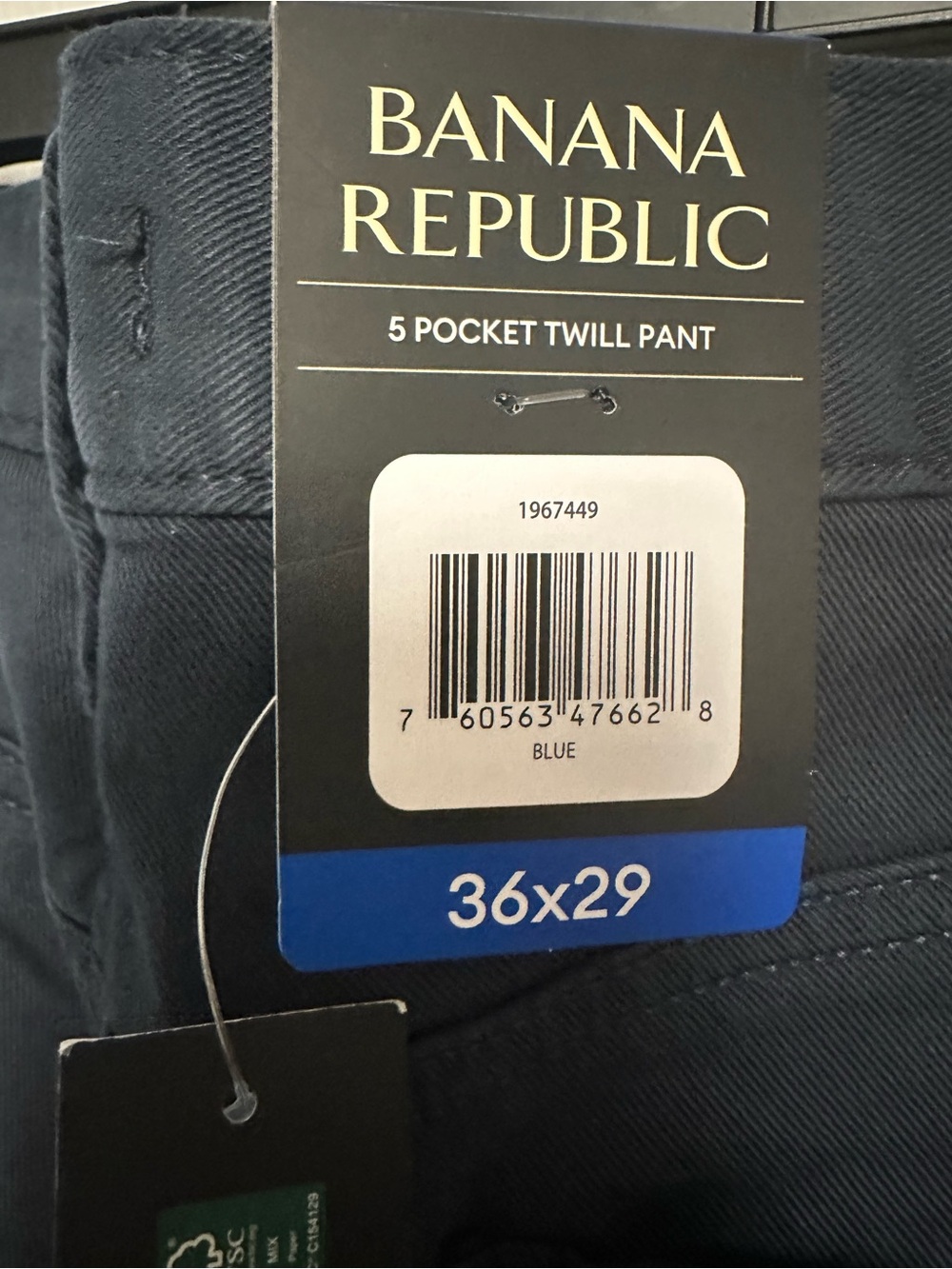 Banana Republic Men's Dark Navy Straight Jeans - Picture 3 of 3